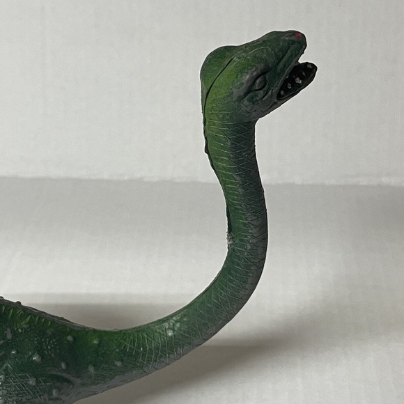 Dor Mei Vintage Dinosaur Toy Brontosaurus Rubber 1980s 17” Long - Picture 8 of 10